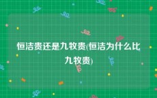 恒洁贵还是九牧贵(恒洁为什么比九牧贵)