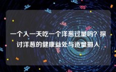 一个人一天吃一个洋葱过量吗？探讨洋葱的健康益处与适量摄入