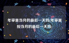 年审是当月的最后一天吗(年审是按当月的最后一天吗)