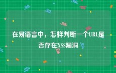 在易语言中，怎样判断一个URL是否存在XSS漏洞
