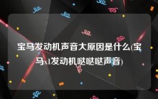 宝马发动机声音大原因是什么(宝马x1发动机哒哒哒声音)