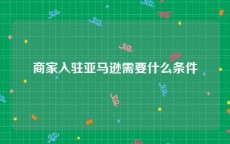 商家入驻亚马逊需要什么条件