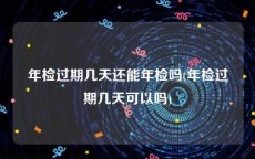 年检过期几天还能年检吗(年检过期几天可以吗)