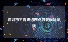 深圳市王森烘焙西点西餐咖啡学院