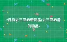 2月份去三亚必带物品(去三亚必备的物品)