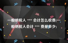 一般纳税人 *** 会计怎么收费(一般纳税人会计 *** 费是多少)
