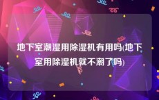 地下室潮湿用除湿机有用吗(地下室用除湿机就不潮了吗)