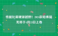 性能比肩硬派越野！2024款哈弗猛龙将于4月23日上市