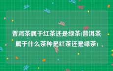 普洱茶属于红茶还是绿茶(普洱茶属于什么茶种是红茶还是绿茶)
