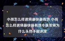 小孩怎么样退烧最快最有效 小孩怎么样退烧最快最有效小孩发烧为什么头热手脚冰凉