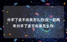 分手了走不出来怎么办(在一起两年分手了走不出来怎么办)