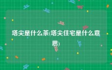 塔尖是什么茶(塔尖住宅是什么意思)