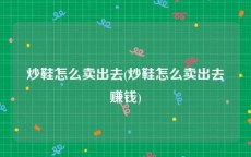 炒鞋怎么卖出去(炒鞋怎么卖出去赚钱)