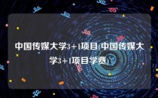 中国传媒大学3+1项目(中国传媒大学3+1项目学费)