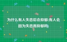 为什么有人失恋后会抑郁(有人会因为失恋而抑郁吗)