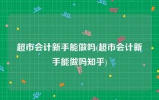 超市会计新手能做吗(超市会计新手能做吗知乎)