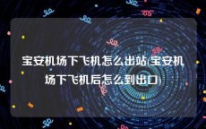宝安机场下飞机怎么出站(宝安机场下飞机后怎么到出口)