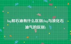 lng和石油有什么区别(lng与液化石油气的区别)