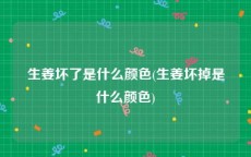 生姜坏了是什么颜色(生姜坏掉是什么颜色)