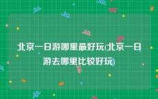 北京一日游哪里最好玩(北京一日游去哪里比较好玩)