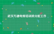 武汉万通电焊培训班分配工作