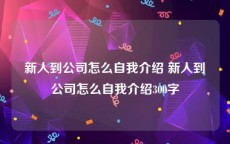 新人到公司怎么自我介绍 新人到公司怎么自我介绍300字
