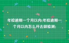 年检逾期一个月以内(年检逾期一个月以内怎么开去做检测)