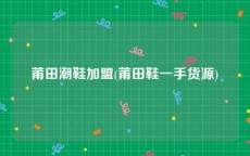 莆田潮鞋加盟(莆田鞋一手货源)