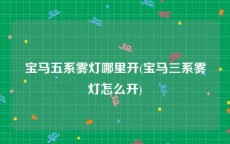 宝马五系雾灯哪里开(宝马三系雾灯怎么开)