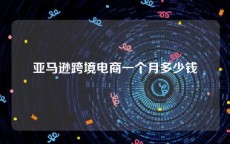 亚马逊跨境电商一个月多少钱