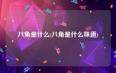 八角是什么(八角是什么味道)
