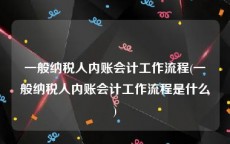 一般纳税人内账会计工作流程(一般纳税人内账会计工作流程是什么)