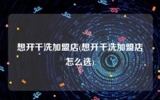 想开干洗加盟店(想开干洗加盟店怎么选)