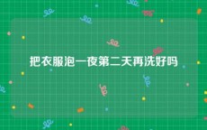 把衣服泡一夜第二天再洗好吗