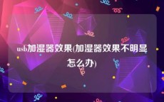 usb加湿器效果(加湿器效果不明显怎么办)