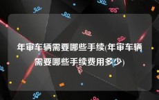 年审车辆需要哪些手续(年审车辆需要哪些手续费用多少)