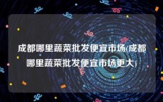 成都哪里蔬菜批发便宜市场(成都哪里蔬菜批发便宜市场更大)
