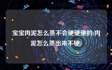 宝宝肉泥怎么蒸不会硬硬硬的(肉泥怎么蒸出来不硬)