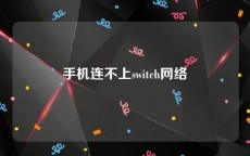 手机连不上switch网络