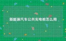 新能源汽车公共充电桩怎么用