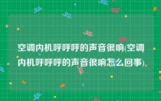 空调内机呼呼呼的声音很响(空调内机呼呼呼的声音很响怎么回事)