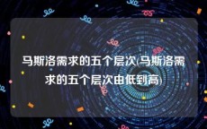 马斯洛需求的五个层次(马斯洛需求的五个层次由低到高)