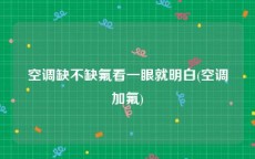 空调缺不缺氟看一眼就明白(空调加氟)