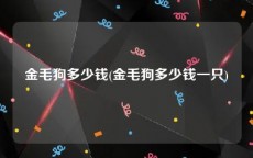 金毛狗多少钱(金毛狗多少钱一只)