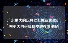 广东更大的玩具批发城在哪里(广东更大的玩具批发城在哪里呢)