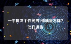 一手批发个性潮男T恤质量怎样？怎样进货