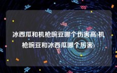 冰西瓜和机枪豌豆哪个伤害高(机枪豌豆和冰西瓜哪个厉害)
