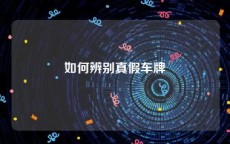 如何辨别真假车牌