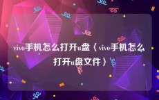 vivo手机怎么打开u盘〈vivo手机怎么打开u盘文件〉