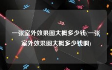 一张室外效果图大概多少钱(一张室外效果图大概多少钱啊)